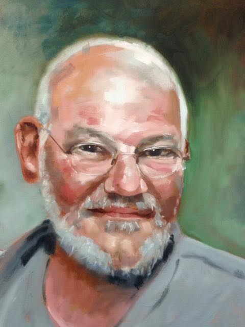 Portrait of friend Bart oil painting