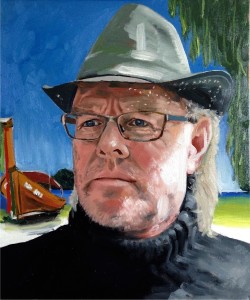 Selfportrait oil painting