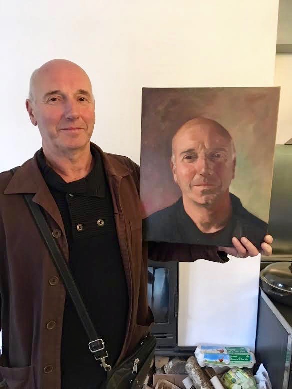 Jean Luc with his portrait